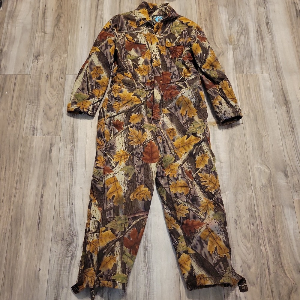 Master Sportsman by Prestige Insulated Coveralls Youth L Camo Outdoor Hunting